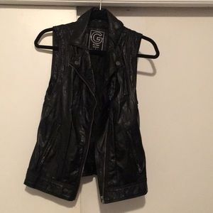G by Guess biker vest